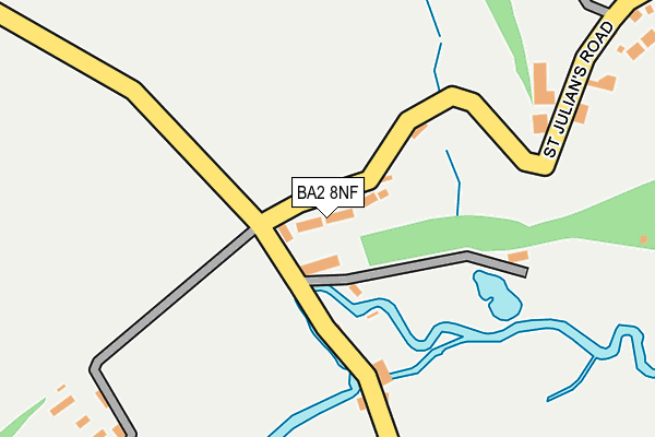 BA2 8NF map - OS OpenMap – Local (Ordnance Survey)