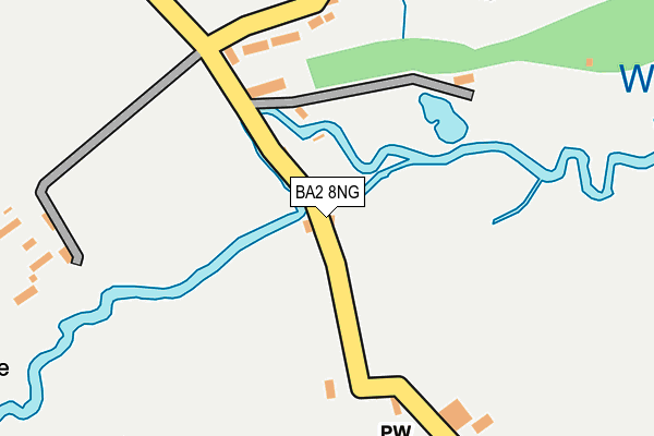 BA2 8NG map - OS OpenMap – Local (Ordnance Survey)