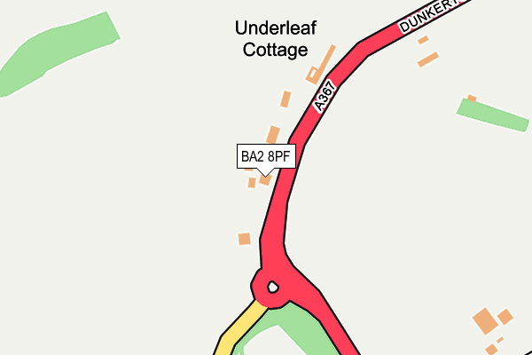 BA2 8PF map - OS OpenMap – Local (Ordnance Survey)