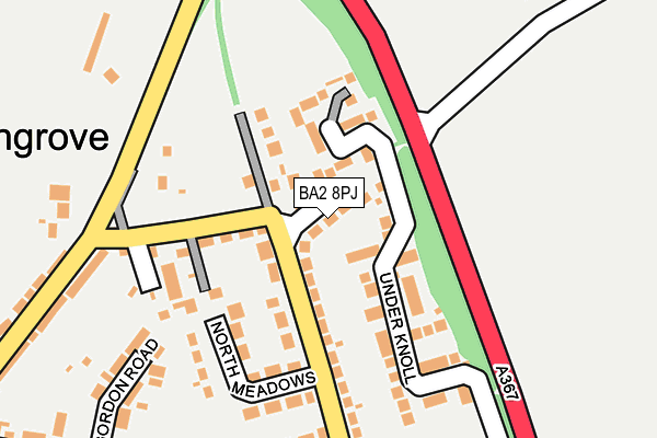 BA2 8PJ map - OS OpenMap – Local (Ordnance Survey)