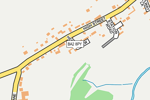 BA2 8PY map - OS OpenMap – Local (Ordnance Survey)