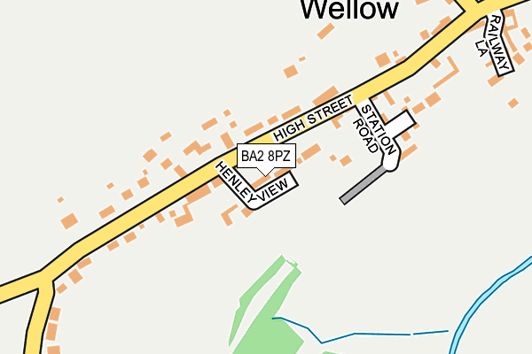 BA2 8PZ map - OS OpenMap – Local (Ordnance Survey)