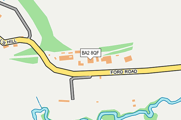 BA2 8QF map - OS OpenMap – Local (Ordnance Survey)