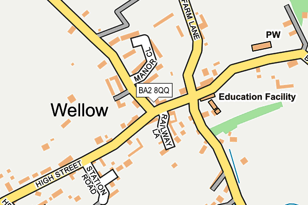 BA2 8QQ map - OS OpenMap – Local (Ordnance Survey)