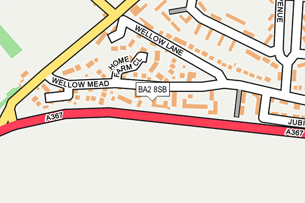 BA2 8SB map - OS OpenMap – Local (Ordnance Survey)