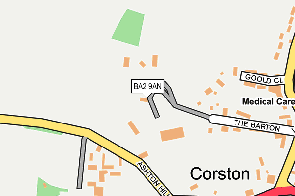 BA2 9AN map - OS OpenMap – Local (Ordnance Survey)