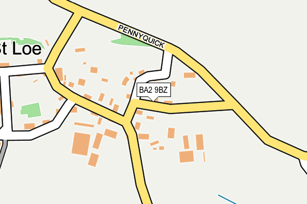 BA2 9BZ map - OS OpenMap – Local (Ordnance Survey)