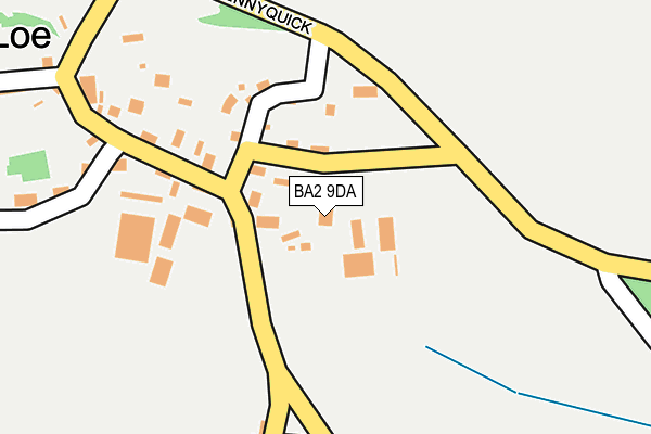 BA2 9DA map - OS OpenMap – Local (Ordnance Survey)
