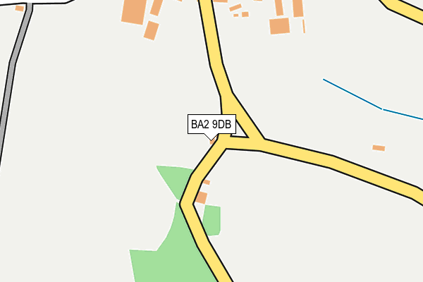 BA2 9DB map - OS OpenMap – Local (Ordnance Survey)