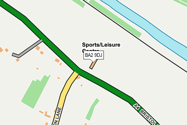 BA2 9DJ map - OS OpenMap – Local (Ordnance Survey)