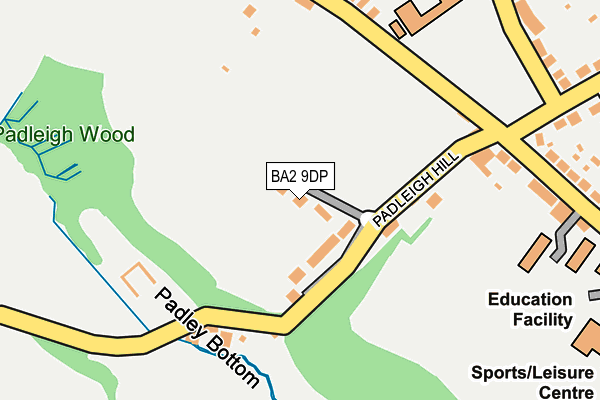 BA2 9DP map - OS OpenMap – Local (Ordnance Survey)