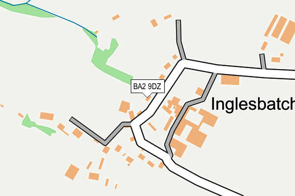 BA2 9DZ map - OS OpenMap – Local (Ordnance Survey)