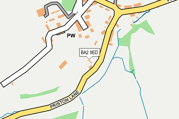 BA2 9ED map - OS OpenMap – Local (Ordnance Survey)