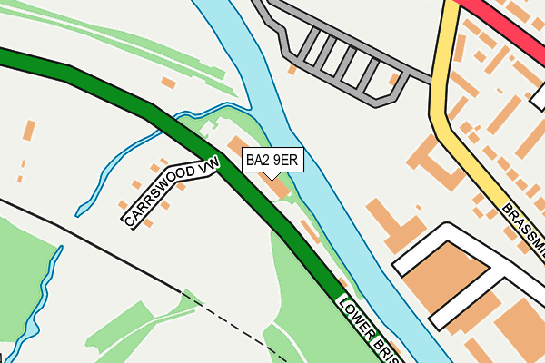 BA2 9ER map - OS OpenMap – Local (Ordnance Survey)