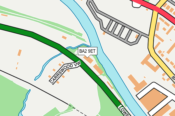 BA2 9ET map - OS OpenMap – Local (Ordnance Survey)