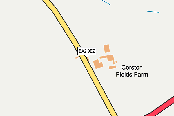 BA2 9EZ map - OS OpenMap – Local (Ordnance Survey)