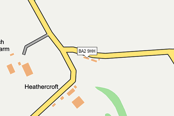 BA2 9HH map - OS OpenMap – Local (Ordnance Survey)