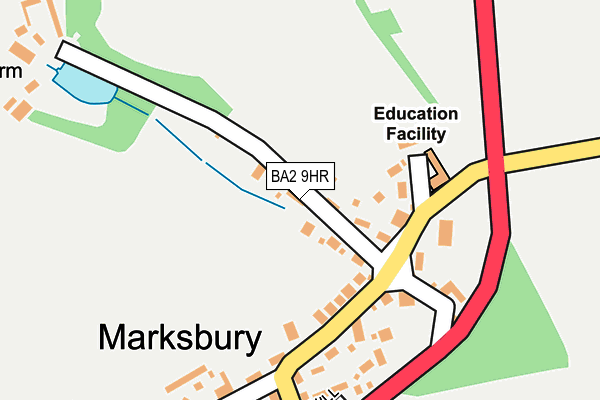 BA2 9HR map - OS OpenMap – Local (Ordnance Survey)