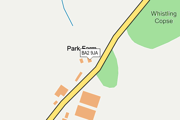 BA2 9JA map - OS OpenMap – Local (Ordnance Survey)