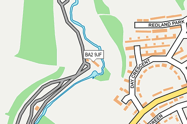 BA2 9JF map - OS OpenMap – Local (Ordnance Survey)