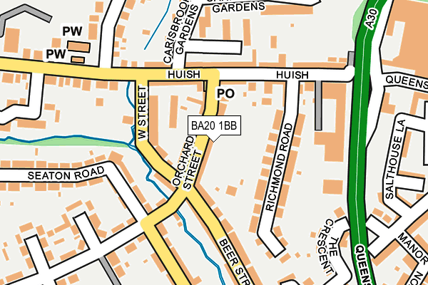 BA20 1BB map - OS OpenMap – Local (Ordnance Survey)