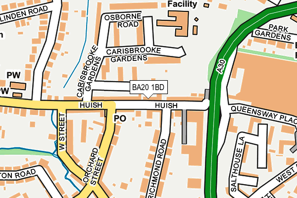 BA20 1BD map - OS OpenMap – Local (Ordnance Survey)