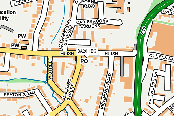 BA20 1BG map - OS OpenMap – Local (Ordnance Survey)