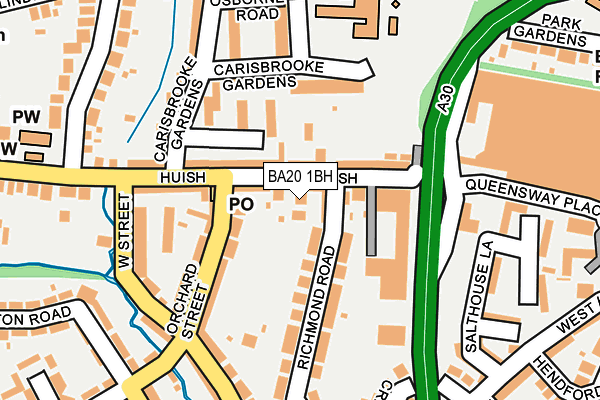 BA20 1BH map - OS OpenMap – Local (Ordnance Survey)