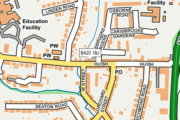 BA20 1BJ map - OS OpenMap – Local (Ordnance Survey)