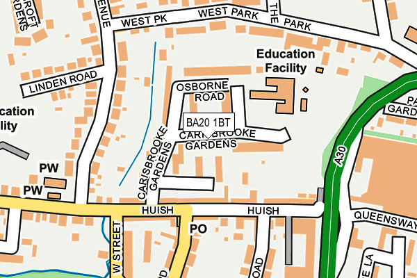 BA20 1BT map - OS OpenMap – Local (Ordnance Survey)