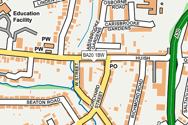 BA20 1BW map - OS OpenMap – Local (Ordnance Survey)