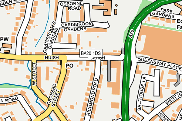 BA20 1DS map - OS OpenMap – Local (Ordnance Survey)