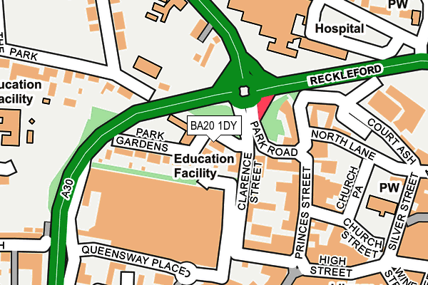 BA20 1DY map - OS OpenMap – Local (Ordnance Survey)