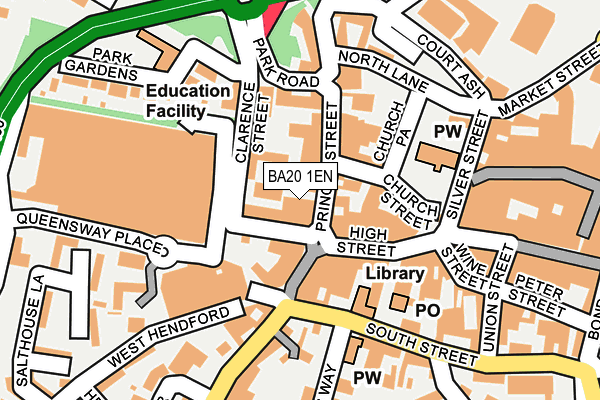 BA20 1EN map - OS OpenMap – Local (Ordnance Survey)