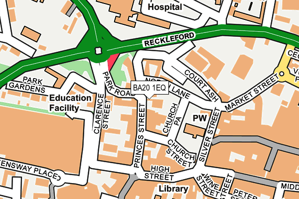 Map of STIBY ROAD (YEOVIL) MANAGEMENT COMPANY LIMITED at local scale