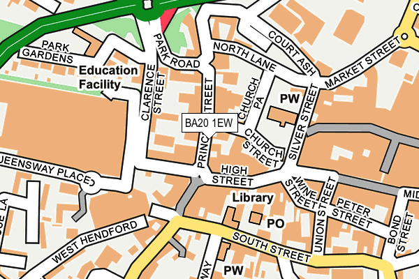 BA20 1EW map - OS OpenMap – Local (Ordnance Survey)
