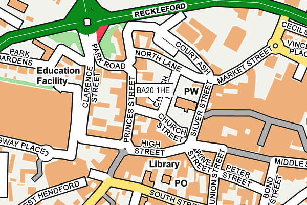 BA20 1HE map - OS OpenMap – Local (Ordnance Survey)