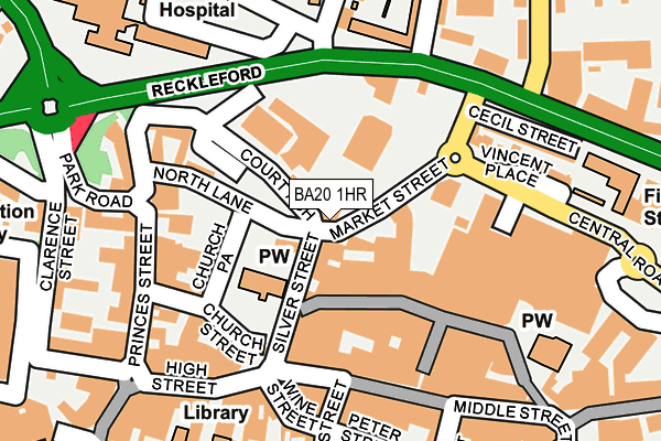 BA20 1HR map - OS OpenMap – Local (Ordnance Survey)