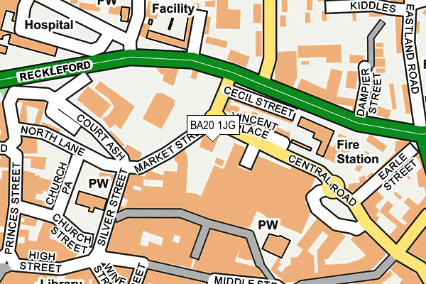 BA20 1JG map - OS OpenMap – Local (Ordnance Survey)