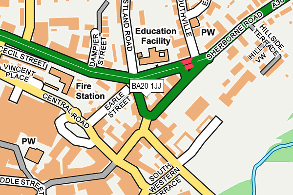 BA20 1JJ map - OS OpenMap – Local (Ordnance Survey)