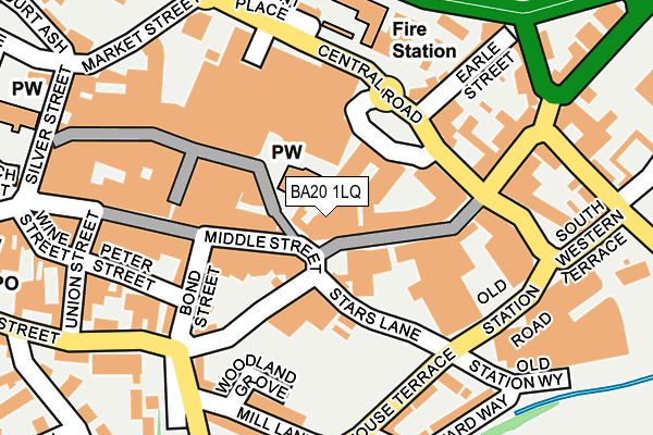 BA20 1LQ map - OS OpenMap – Local (Ordnance Survey)