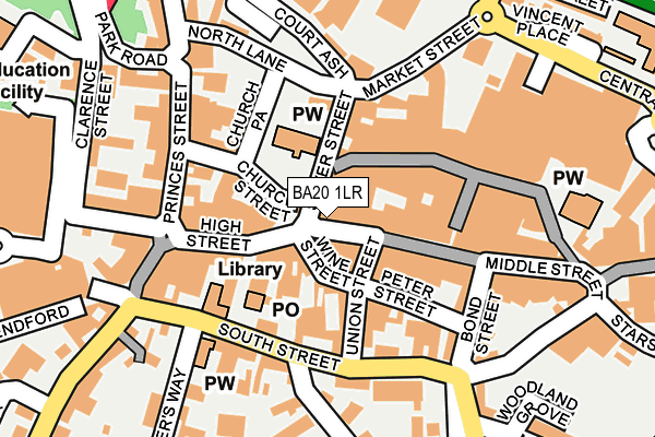 BA20 1LR map - OS OpenMap – Local (Ordnance Survey)