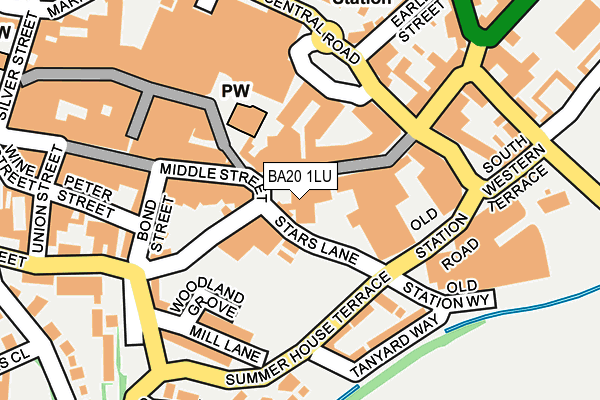 BA20 1LU map - OS OpenMap – Local (Ordnance Survey)