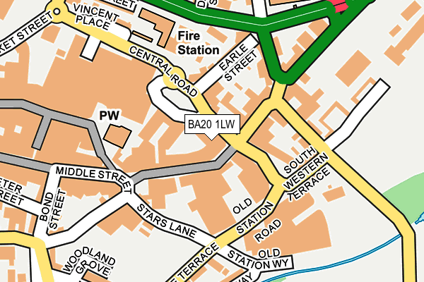 BA20 1LW map - OS OpenMap – Local (Ordnance Survey)