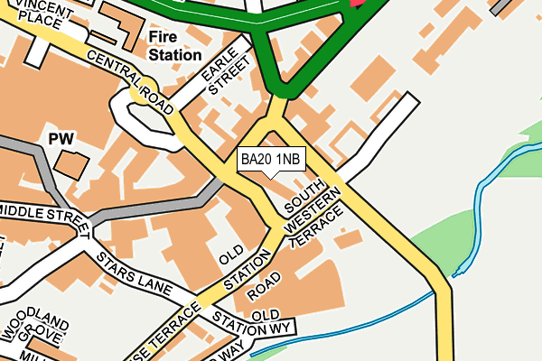 BA20 1NB map - OS OpenMap – Local (Ordnance Survey)