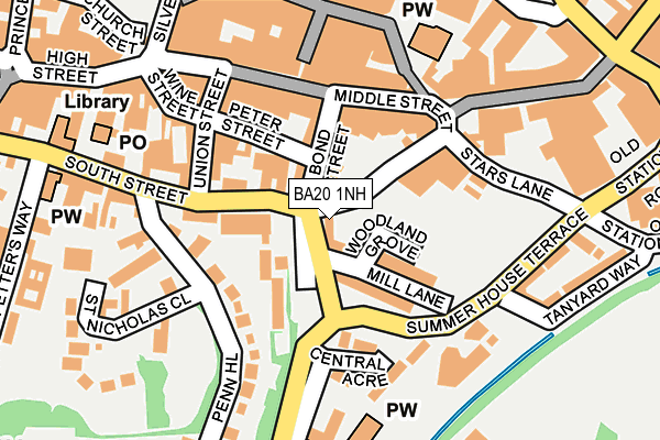 BA20 1NH map - OS OpenMap – Local (Ordnance Survey)