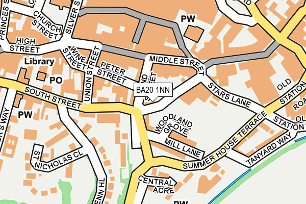 BA20 1NN map - OS OpenMap – Local (Ordnance Survey)