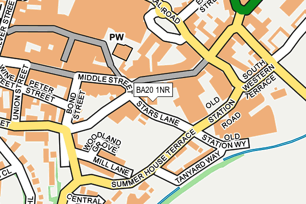 BA20 1NR map - OS OpenMap – Local (Ordnance Survey)