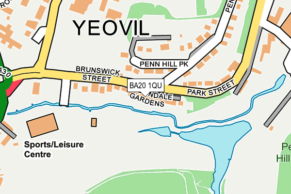 BA20 1QU map - OS OpenMap – Local (Ordnance Survey)