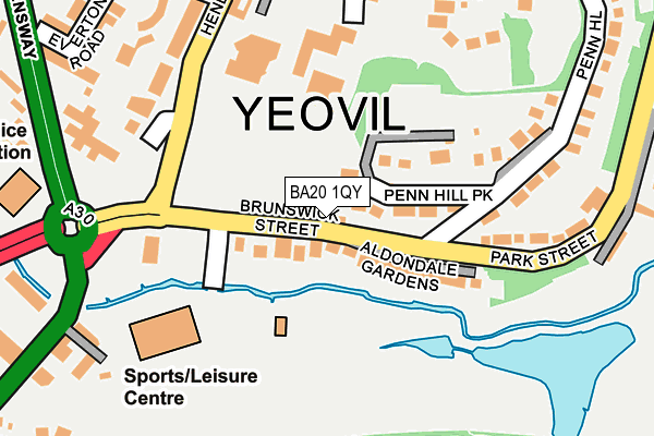 BA20 1QY map - OS OpenMap – Local (Ordnance Survey)